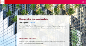 Circlr climate tech innovator case study on ACCA website screen sho