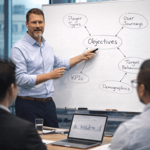 Pete leading a strategy session